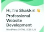 professional website development wordpress, HTML, CSS, js